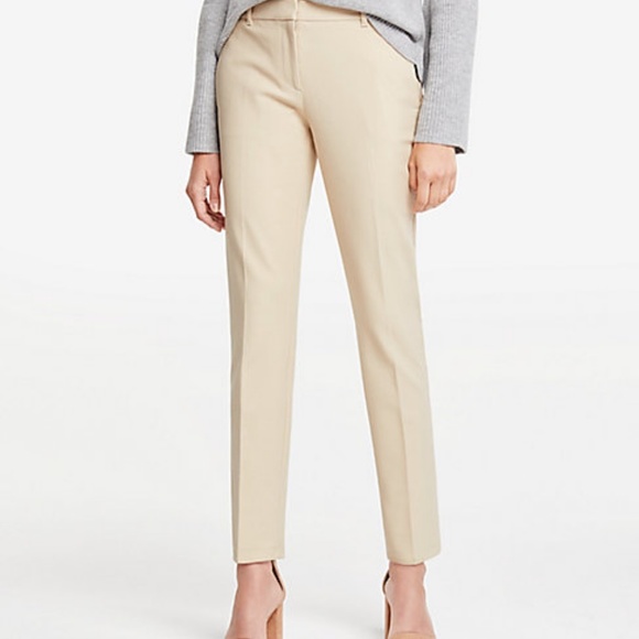 NWT  Ann Taylor Black Ankle Pant In Dense Twill - Picture 2 of 4